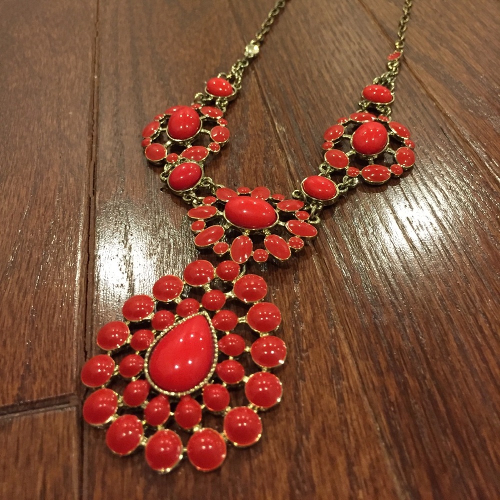 Red Statement Necklace